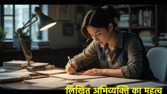 लिखित अभिव्यक्ति का महत्व